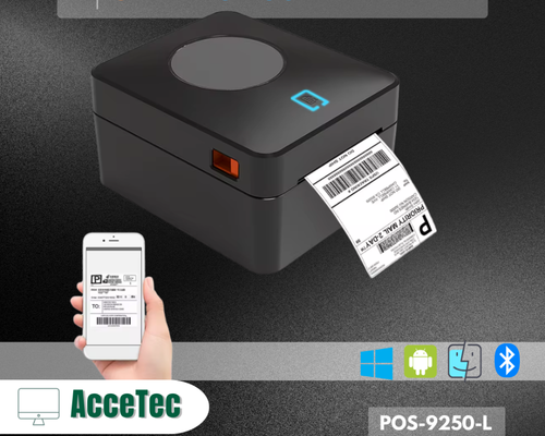 IMPRESORA DE ETIQUETAS ADHESIVAS POS 9250L BLACK , USB - BLUETOOTH
