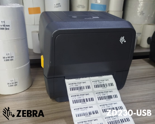 IMPRESORA DE ETIQUETAS ADHESIVAS ZEBRA ZD230-USB
