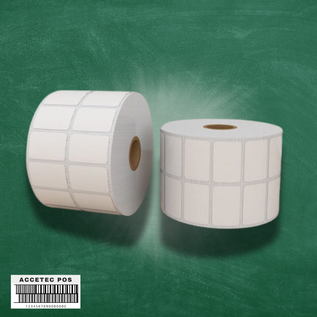 ROLLO DE ETIQUETA TD 2" X 1"(5CM X 2.5CM) 2COLUMNAS T1 ,3000 ETIQ