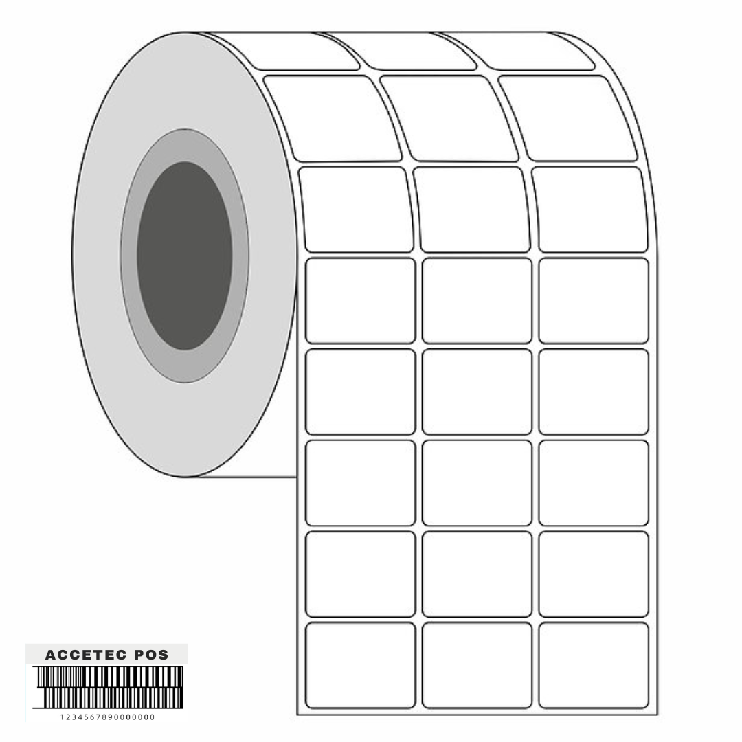 ROLLO DE ETIQUETA TERMICO DIRECTO 30MMX20MM (3CMX2CM) 3COLUMNAS 6000 ETIQ