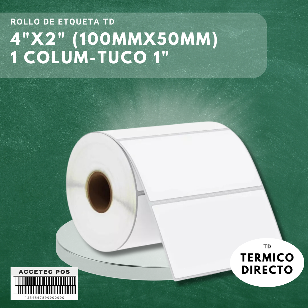 ROLLO DE ETIQUETA TERMICO DIRECTO 4