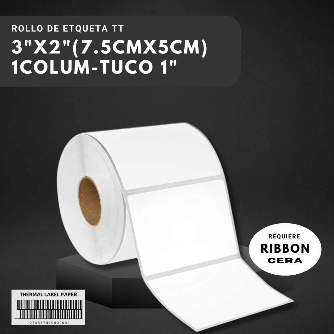 ROLLO DE ETIQUETA TT 3