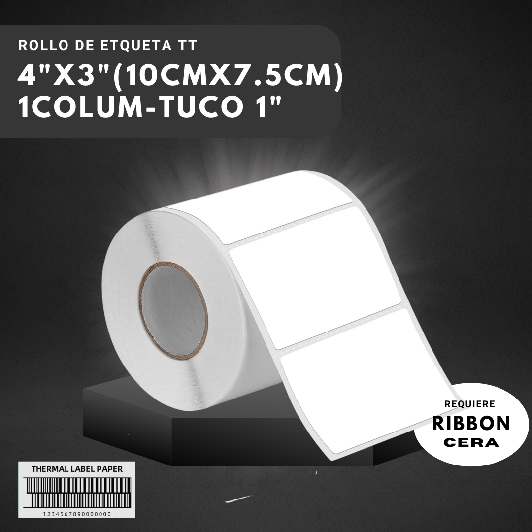 ROLLO DE ETIQUETA TT 4