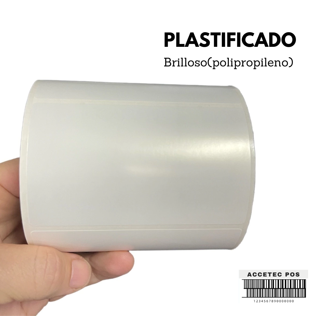 ROLLO DE ETIQUETA PPB 4" X 2"(10CM X 5CM ) 1COLUMNAS ,1000 ETIQ T1