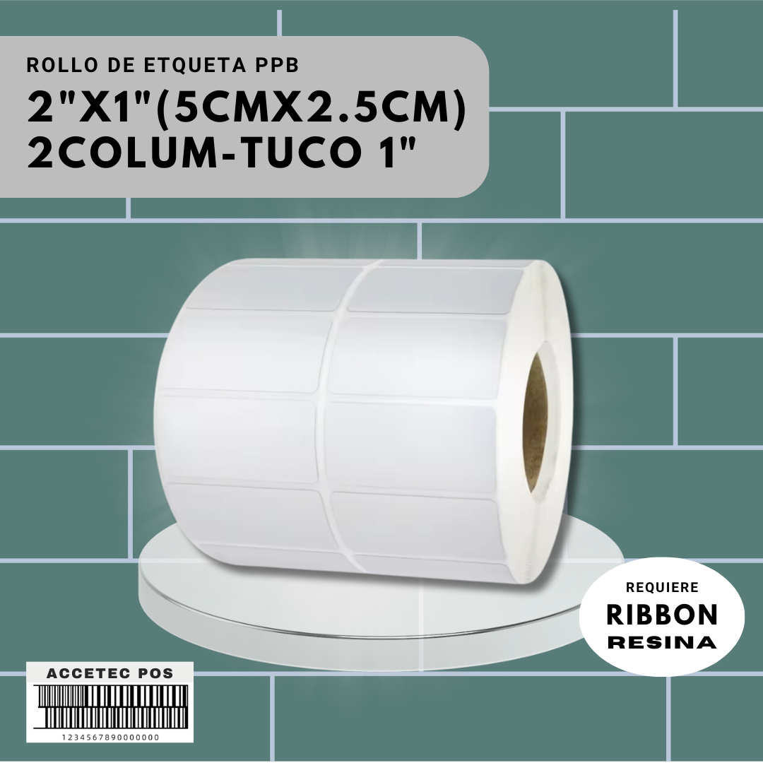 ROLLO DE ETIQUETA PPB 2