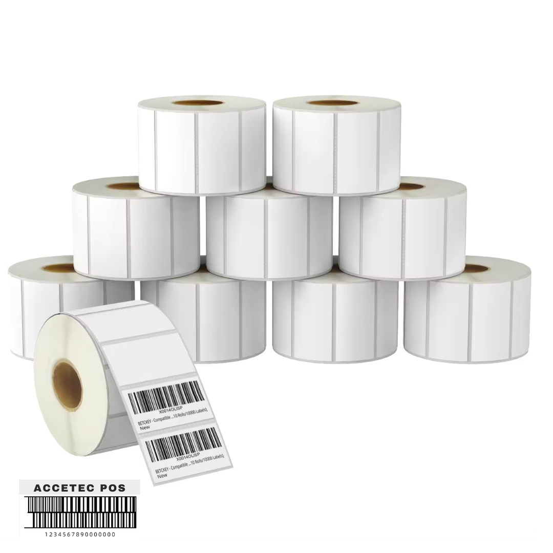 ROLLO DE ETIQUETA PPB 2" X 1"(5CM X 2.5CM) 1COLUMNAS ,1500 ETIQ T1