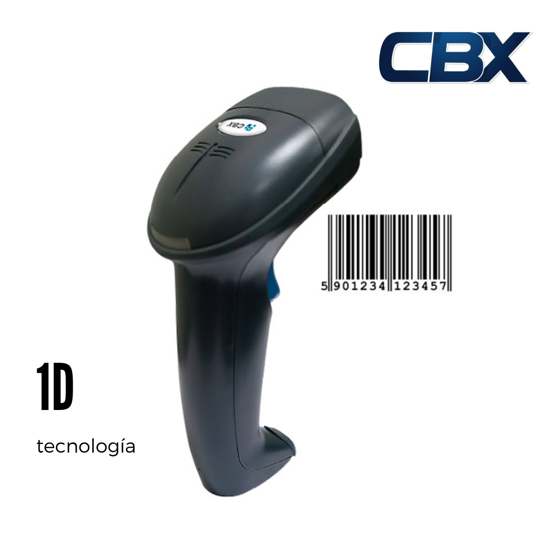 LECTOR DE CODIGO DE BARRAS CBX I-1915 BASE/USB/BLACK CABLEADO