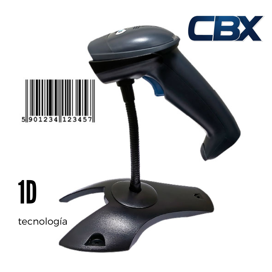 LECTOR DE CODIGO DE BARRAS CBX I-1915 BASE/USB/BLACK CABLEADO