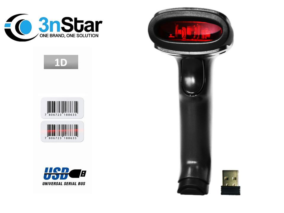 LECTOR DE CÓDIGO DE BARRAS 1D   3NSTAR SC-310BT  INALÁMBRICO