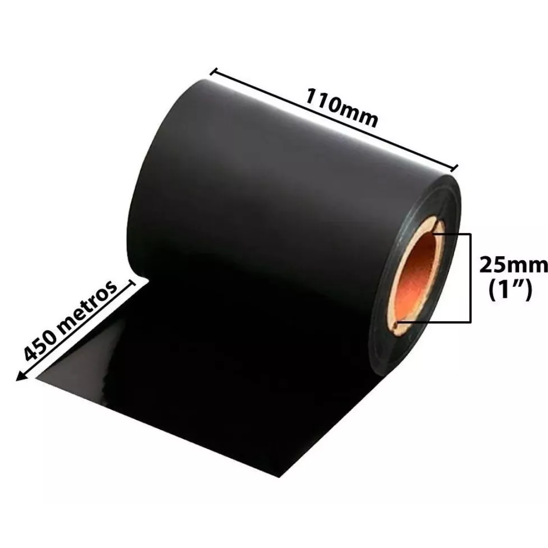 RIBBON DE CERA 110MM X 450MTS