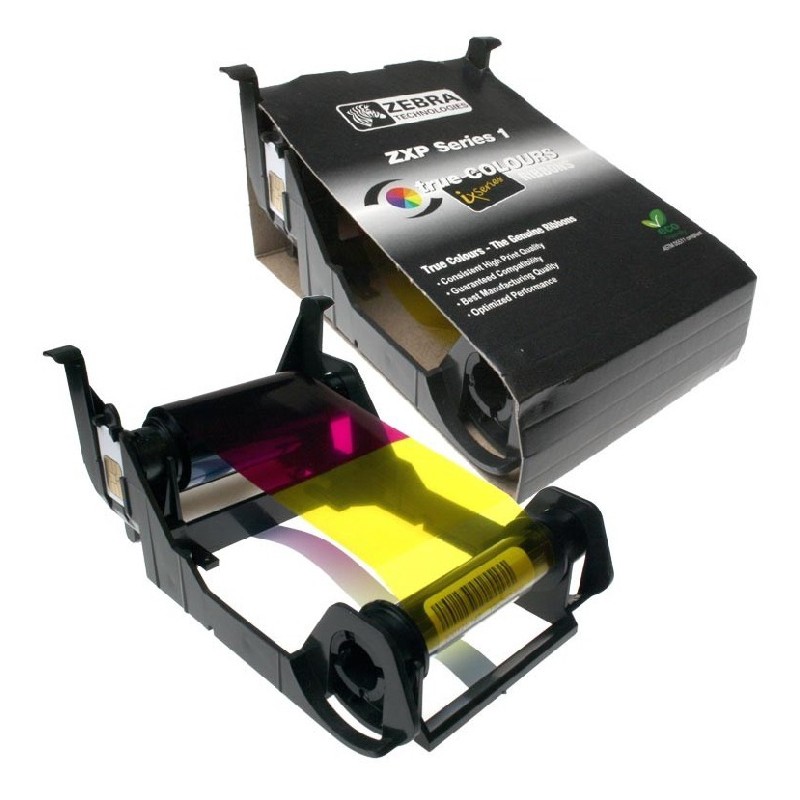 CINTA RIBBON ZEBRA 800011-140 ZXP YMCKO COLOR 100 IMG SERIE 1