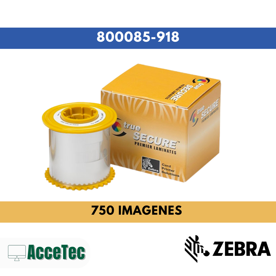 CINTA RIBBON ZEBRA LAMINADOR 800085-918 PARA IMPRESORA ZXP SERIES 7