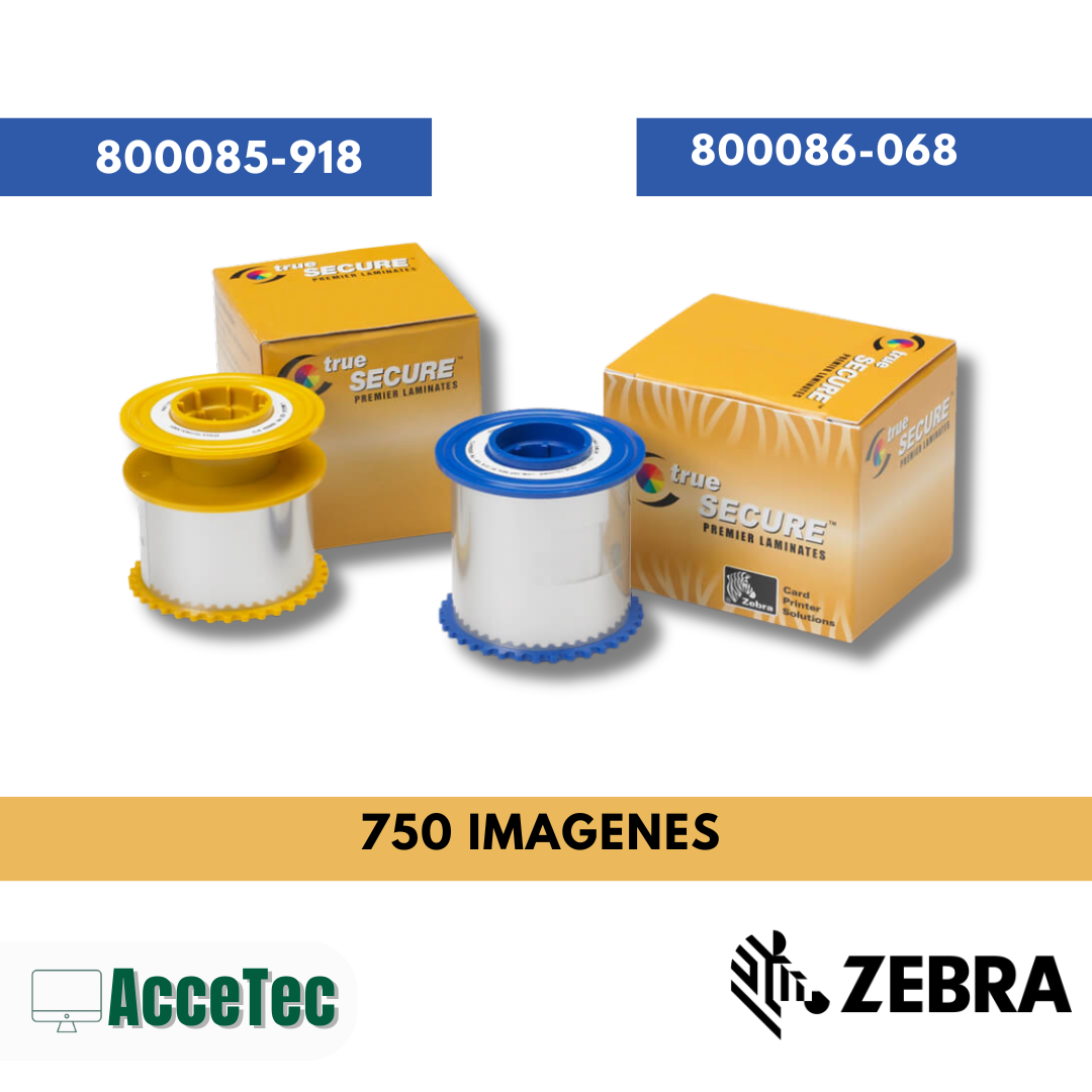 CINTA RIBBON ZEBRA LAMINADOR 800085-918 PARA IMPRESORA ZXP SERIES 7