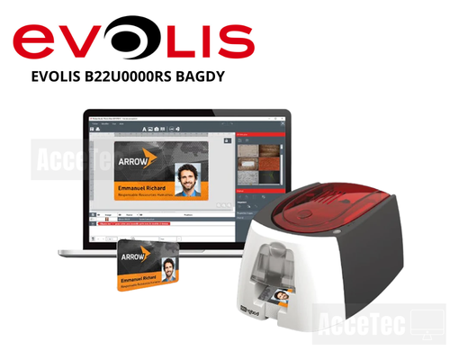 IMPRESORA DE FOTOCHEK EVOLIS  BAGDY 200 USB INCLUYE SOFTWARE , 100PVC Y RIBBON